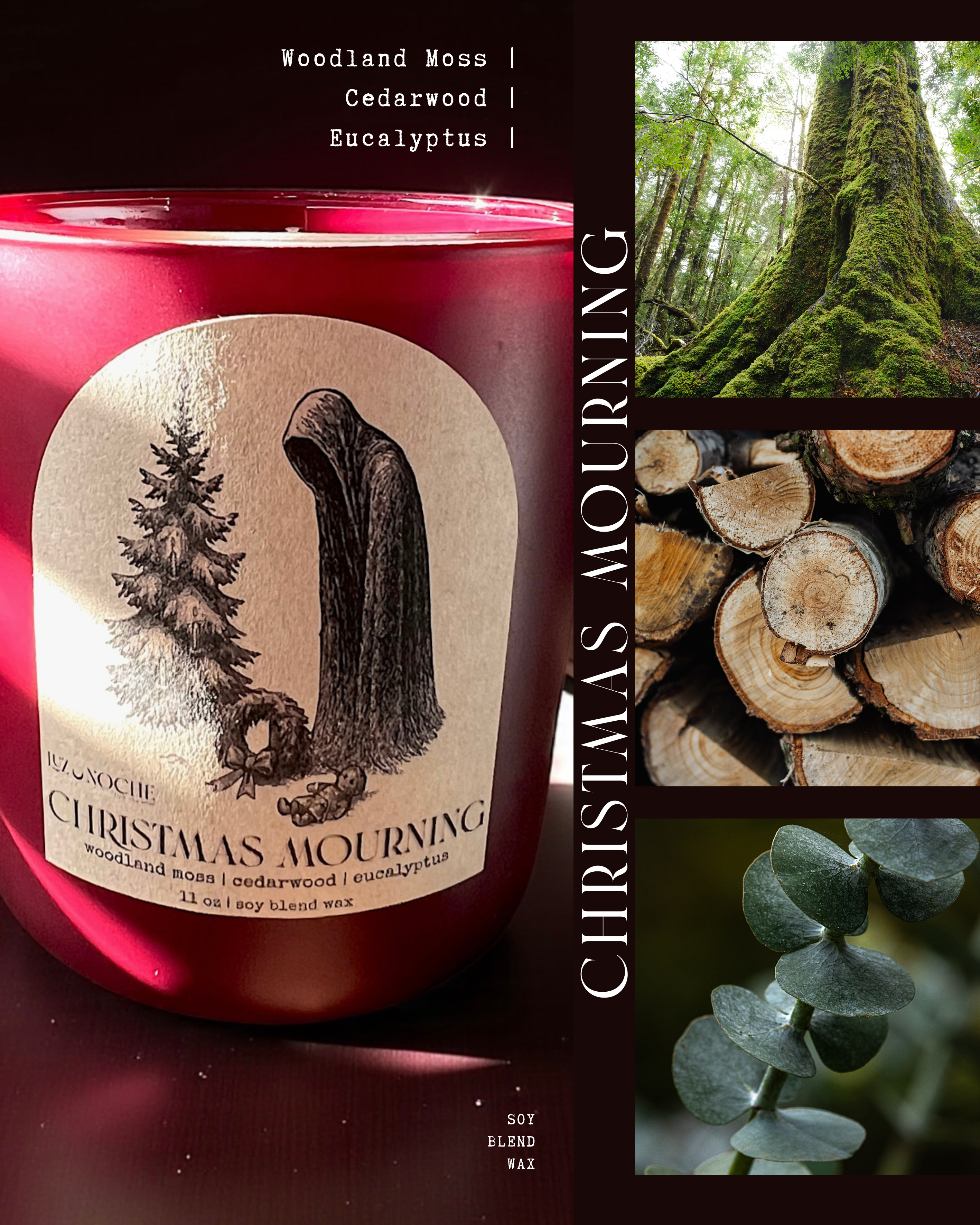 Christmas Mourning Candle