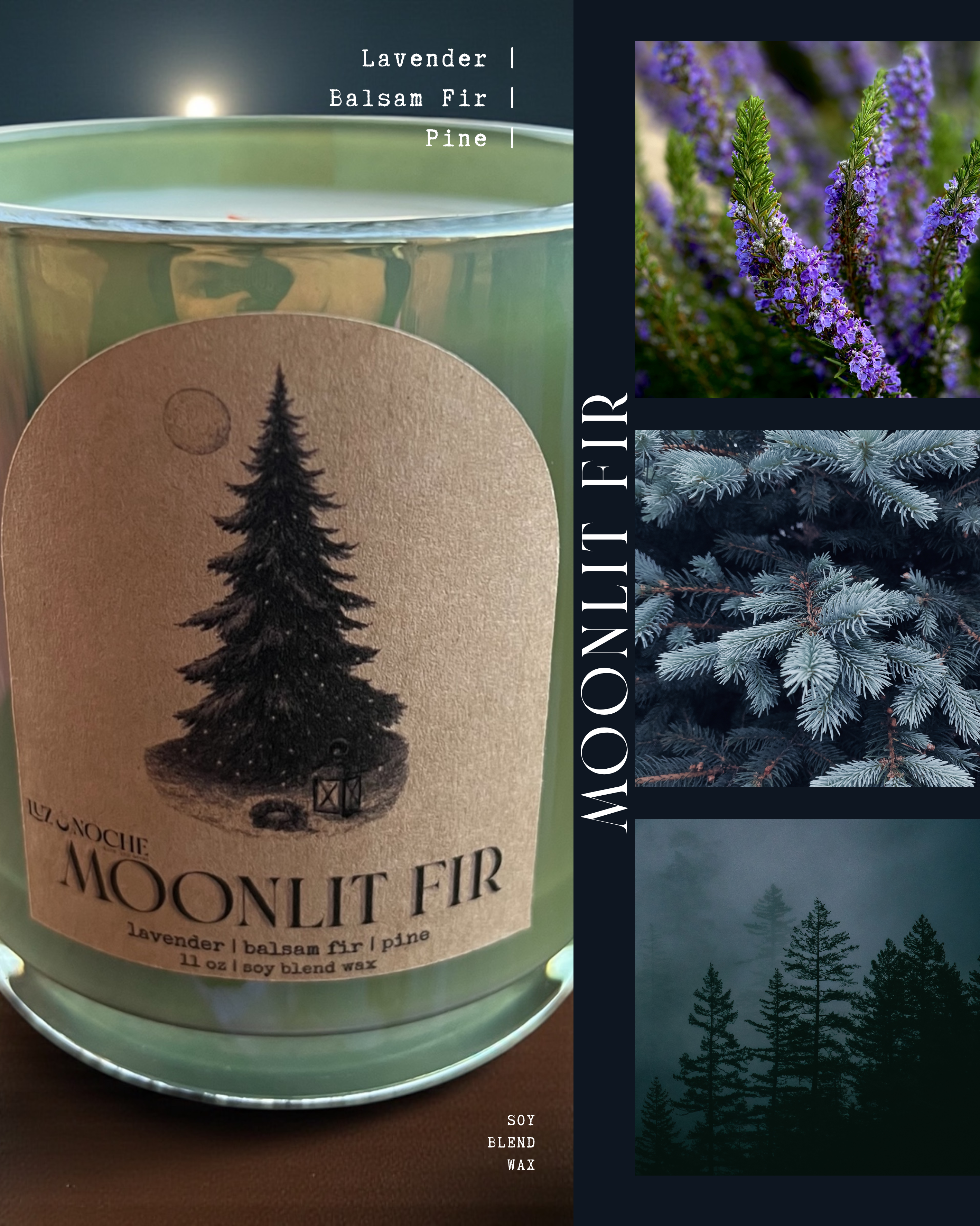 Moonlit Fir Candle
