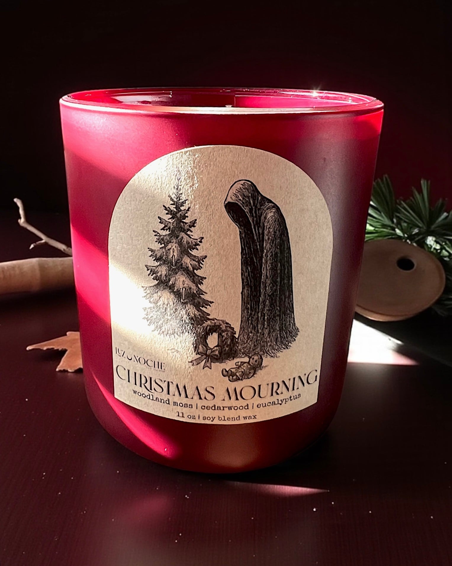 Christmas Mourning Candle