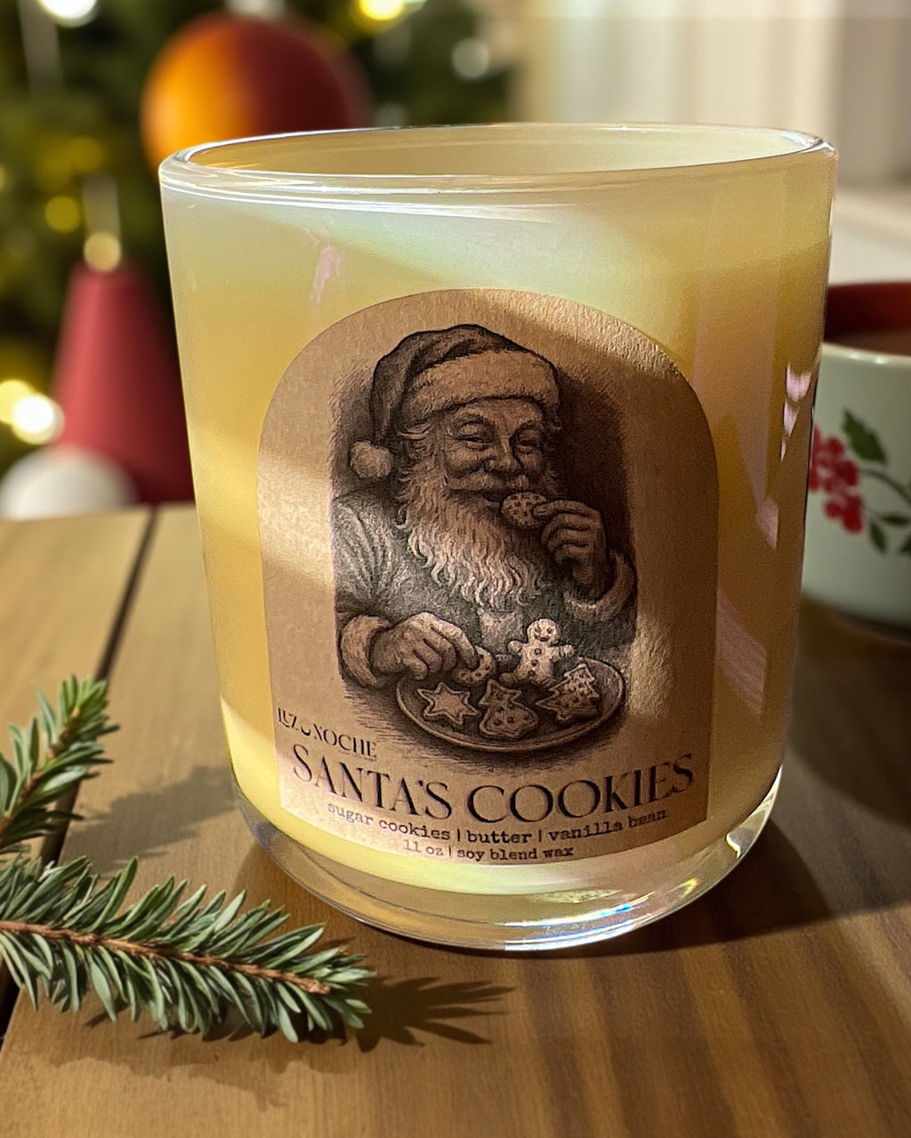 Santa's Cookies Candle
